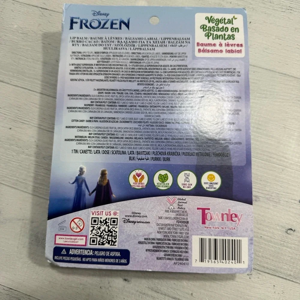 Disney frozen plant based lip balm‎ gift set NEW